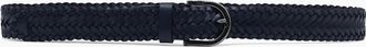 HUGO BOSS Mens Roul Woven SZ35 Belt Navy - Size: 105