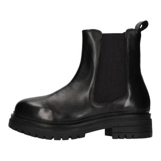 Emanuelle Vee Schoenen, Dames, Zwart, 36 EU, Leer, Beatles Ankle Boot