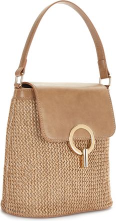 Lascana Umh&auml;ngetasche LASCANA Schultertasche, Damen, Gr. B/H/T: 22cm x 20cm x 7cm, grau (taupe), Kunststoff, Lederimitat, Strukturmuster, unifarben, Taschen U
