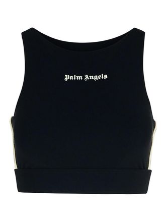 Palm Angels Training Black Polyamide Blend Top
