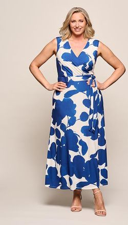 Mart Visser Reggy Print Jurk Navy / Off White Maxi