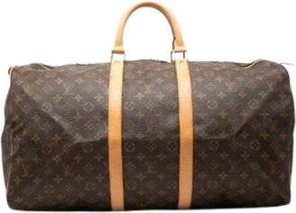Louis Vuitton Vintage, unisex, Bruin, ONE Size, Leer, Pre-owned Monogram Reistas