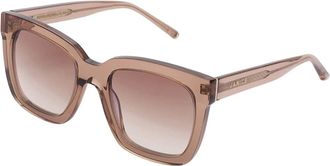 Janice Lichtbruine zonnebril Royce - Dames - Zonnebrillen - Beige - ONE Size - Accessoires