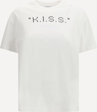 Off-white T-shirt Kiss Quote Woman XS