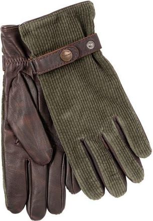 Polo Ralph Lauren Corduroy Hybrid Glove in Estate Olive at Nordstrom, Size Small