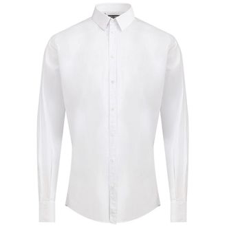 Dolce & Gabbana White Cotton Dress Mens Shirt