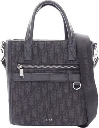 Dior Pre-owned Dior Mini Oblique Canvas Safari North-South Tote Unisex WTAD5EXJNI01TRLO