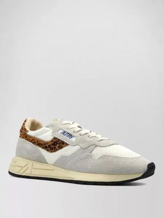 Autry suenil pony sneakers round toe leopard