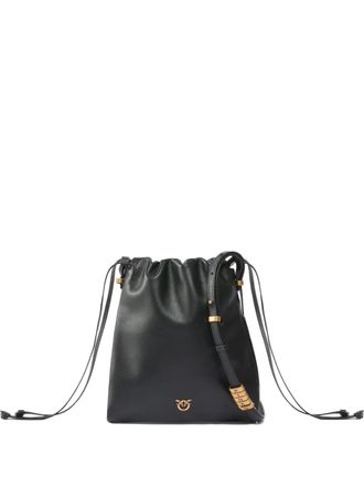Pinko logo-detail satchel - women - Bovine Leather - One Size - Black