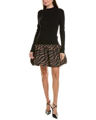 Ellen Tracy Twofer Bubble Skirt Dress