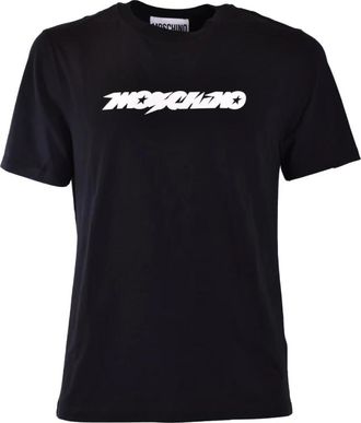 Moschino Stijlvolle T-shirts - Heren - T-shirts - Zwart - 2XL - Katoen - Tops