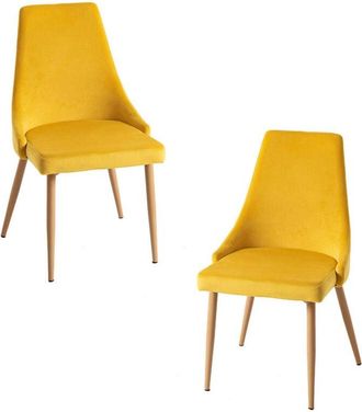 Regalos Miguel Regalos Miguel - Packs Sillas Comedor - Pack 2 Sillas Stoik Wood - Amarillo