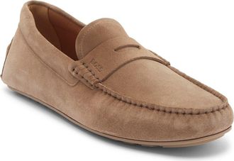 BOSS Noel Penny Loafer in Medium Beige at Nordstrom Rack, Size 13Us / 12Uk