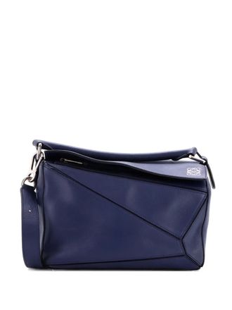 Loewe Puzzle Bag Leather Small satchel - Blue
