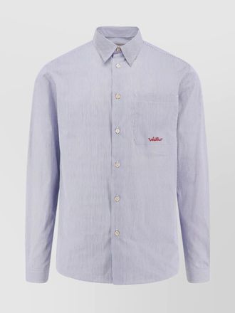 Valentino cotton striped shirt chest pocket