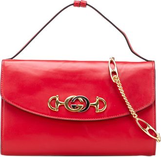 Gucci Pre-owned Womens Zumi Top Handle Bag Leather - Red - One Size