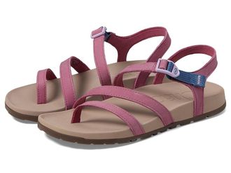 Chaco Lowdown Leather Strappy Womens Sandals Rose 1 : 11 B - Medium, Leather/Rubber
