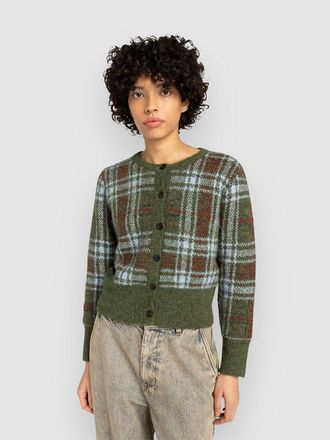 Element Plaid Strickjacke