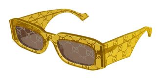 Gucci GG1426S 007 Womens Sunglasses Yellow Size 54