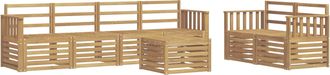 vidaXL Conjunto De Sof&aacute;s De Exterior 7 Uds. Blanco Vidaxl