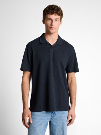 Tom Tailor Denim Poloshirt TOM TAILOR DENIM, Herren, Gr. XXL, sky captain blau, Web, Obermaterial: 60% Baumwolle, 40% Polyester, unifarben, regular fit normal, ohne Au