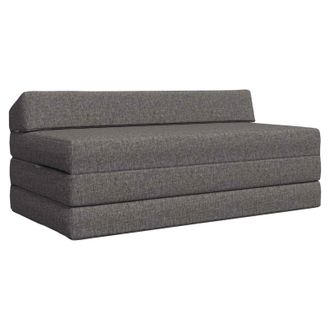 vidaXL Sof&aacute; Cama Plegable Gris Claro 120 X 60 X 49 Cm Tela Vidaxl