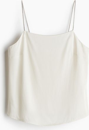 H&M Top mit Strassträgern - White