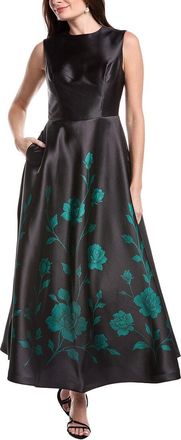 Rene Ruiz Sleeveless Jacquard A-Line Midi Dress