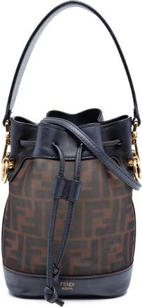 Fendi Pre-owned Fendi Mini Zucca Mesh Mon Tresor Bucket Bag Ladies 5KN22WW62KMQBPMC