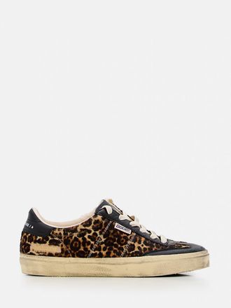 Golden Goose Sneakers Soul Star Golden Goose in cavallino animalier e pelle used