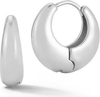 Glaze Jewelry Domed Huggie Hoop Earrings in Silver at Nordstrom Rack