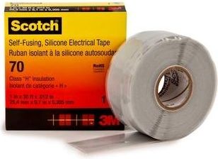 OEM Scotch 3m Cinta Aislante De Silicona 25 Mm X 9 M Gris Claro