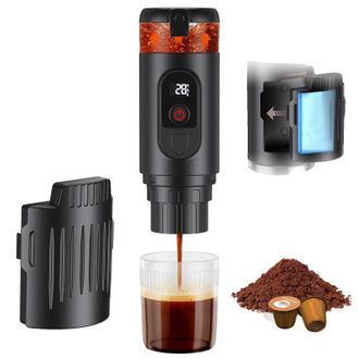 OEM Cafetera El&eacute;ctrica Port&aacute;til, Dise&ntilde;o De Doble Funci&oacute;n, Carga R&aacute;pida Usb-c, Color Negro