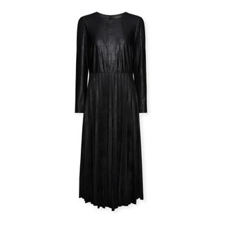 Elena Miro Kleedjes, Dames, Zwart, 2Xl, Leer, Ik leef met een geplooide rok