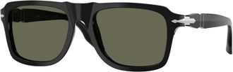 Persol Po 8002S Zonnebrillen - Heren - Zonnebrillen - Zwart - 55 MM - Accessoires