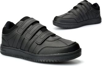 Generic Boys School Shoes Boys Black Shoes Boys School Trainers Boys Shoes Size 3 Size 4 Size 5 Size 6 Boys Touch Fasten School Shoes Boys Touch Fastening Sch