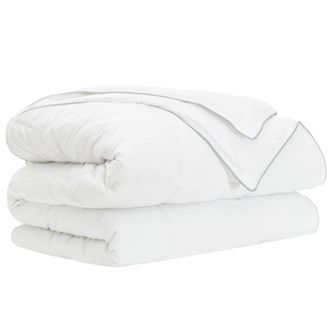 vidaXL Edred&oacute;n De Todo El A&ntilde;o Blanco 200 X 200 Cm Fibra De Bamb&uacute; Vidaxl