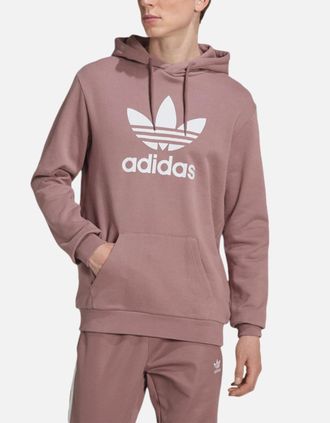 adidas Mens Adidas Mens Hoodies Trefoil Fleece Hoody Sweatshirts Casual Sweats Tops S M L XL - Size: 40
