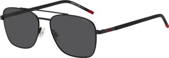 HUGO BOSS Hugo Mens HG 1269 57 003 Sunglasses - Black Metal - One Size