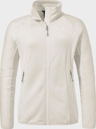 Sch&ouml;ffel Fleecejacke SCH&Ouml;FFEL Fleece Jk Style Cascata WMS, Damen, Gr. 36, beige (9040, natur), Oberstoff: 94% Polyester, 6% Elasthan, regular fit, hoch geschlo