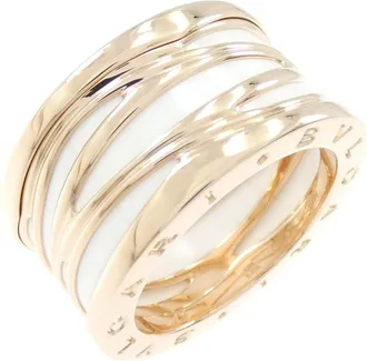 Bulgari Pink Gold (18K) Ceramic Band Ring (Pre-Owned)