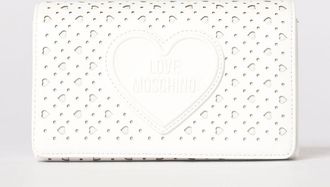 Love Moschino Borsa Love Moschino in pelle sintetica traforata con cuori