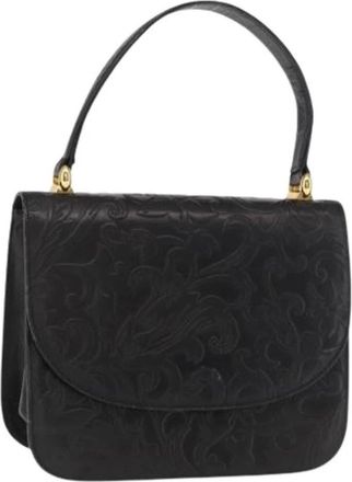 Balenciaga Pre-owned Handbags, female, Black, Size: ONE SIZE Pre-owned Vintage Leather Handbag