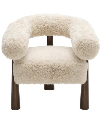 TOV Furniture Spara Straight Vegan Shearling Accent Chair