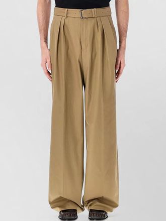 Dries Van Noten tailored pleated wide leg trousers