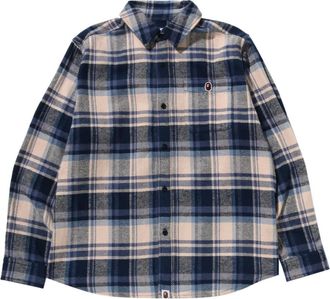 A Bathing Ape Camicia con applicazione - Blu