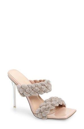 Azalea Wang Grace Sandal in Nude at Nordstrom Rack, Size 9