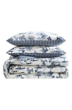 Eddie Bauer Vintage Forest Toile 2-Piece Twin Comforter Set in Blue at Nordstrom Rack, Size Full/queen