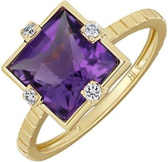 Bony Levy 18K 2.35 Ct. Tw. Diamond & Amethyst Ring