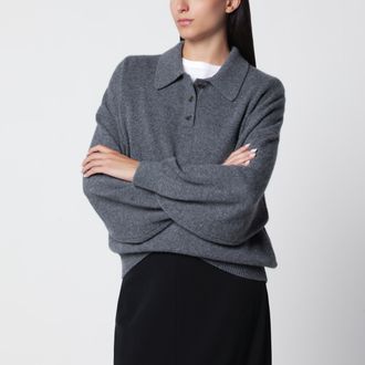 Lisa Yang Maglione Etta in cashmere grafite